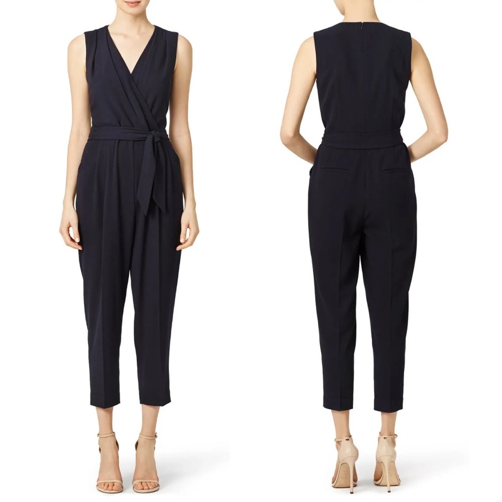 Slate & Willow Black Belted Amanda Jumpsuit